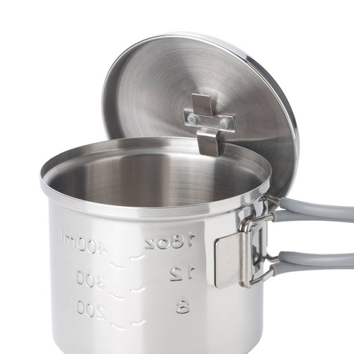 Esbit - Tourist Pot with Lid - Stainless Steel - 625 ml - PT625ST