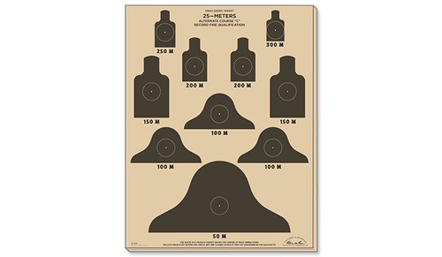 Rite in the Rain - Target 25 m - M16A1 Alt. Course 'C' - 10 pcs - 9127X