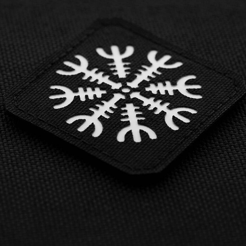 M-Tac - Helm of Terror Patch - 500D Cordura - Fluorescent - Laser Cut - Black/GID - 51220299