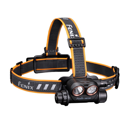 Fenix - LED Flashlight / Headlamp HM75R - 1600 lumens - 5000 mAh - USB-C - Black / Yellow - 039-600