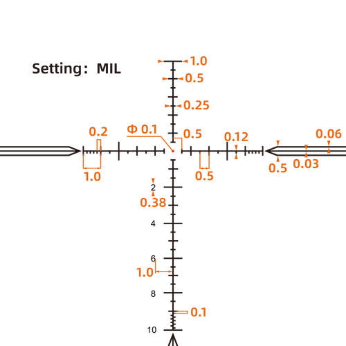 Vector Optics - Rifle Scope Tauron 4-24x50 FFP - MPX1 - Black - SCFF-65