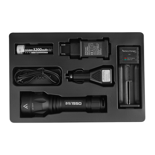 Mactronic - Black Eye Tactical Flashlight - 1550 lm - Cree XHP50.2 20W LED - Black - THH0047