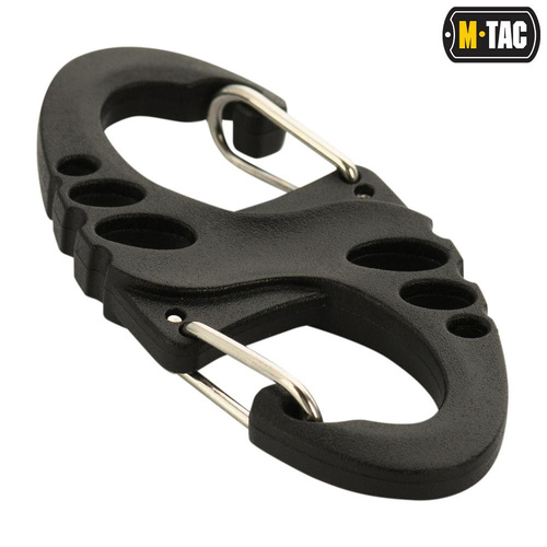 M-Tac - Double Carabiner S-Hook - Black - MTC-SHKCRBNR-BK