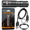 Fenix - Rechargeable LED Keychain Flashlight E09R - 600 lumens - Black - 039-485