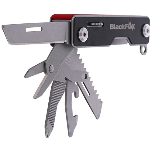 FOX - BlackFox Pocket Boss multitool - 9 tools - Red - BF-205 R. 