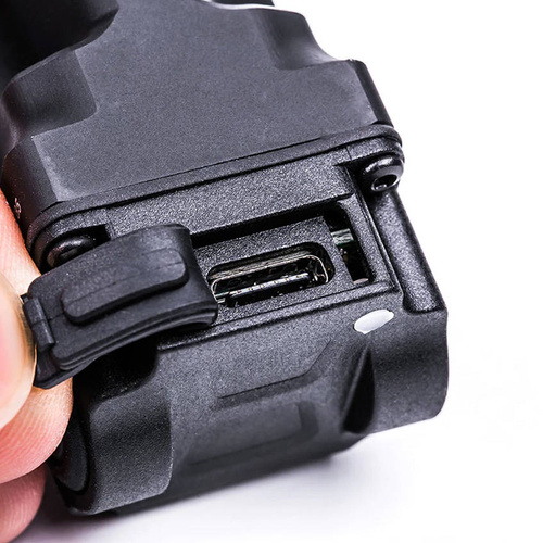 NEXTorch - Weapon Flashlight with Laser - 650 lm - Aluminum - Black - WL22R