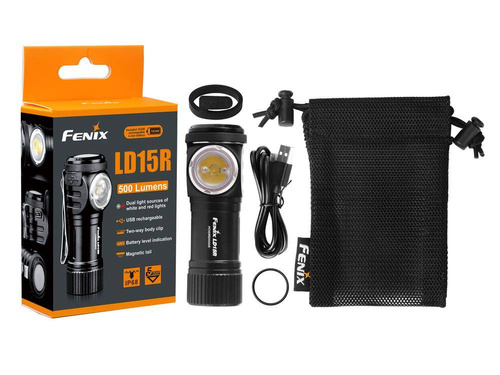 Fenix - Rechargeable Angular Flashlight - 500 lumens - 700 mAh - LD15R