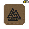 M-Tac - Laser cut Valknut square patch - Black / Coyote - 51162502