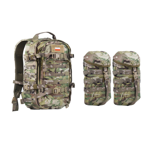 WISPORT - Sparrow 20 II backpack with two side pockets - 20 + 10 l - Multicam