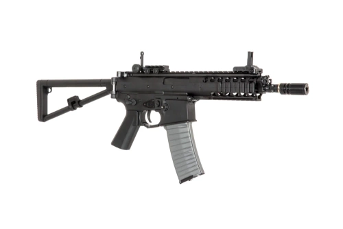 Double Bell - PDW BY-808 Electric Carbine Replica - Black - DBY-01-003504