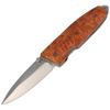 Herbertz - AISI 420 Plain Folding Knife, Wood Handle - Gift Box - 289011