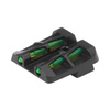 HIVIZ - Fiber-Optic Rear Sight for Glock - Two Rod Colors - GLLW15/-RDGR