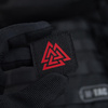 M-Tac - Laser Cut Valknut Square Patch - Red / Black - 51162233