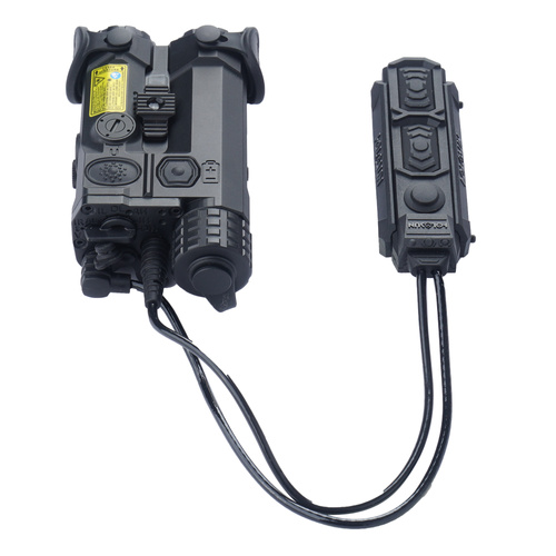 Holosun - Laser Target Indicator Iris-4 with Flashlight - Aluminum - Red - IR - Black - IRIS-RD4