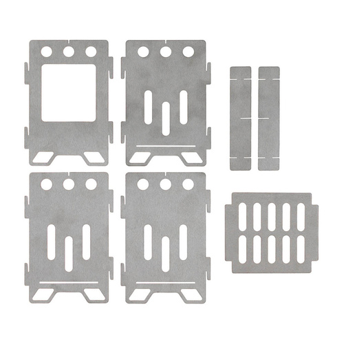 MFH - Outdoor Stove "Hobo" - Stainless Steel - Large - 33692B