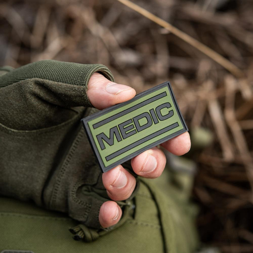 M-Tac - Medic 3D PVC Patch - Black / Olive - 51125102