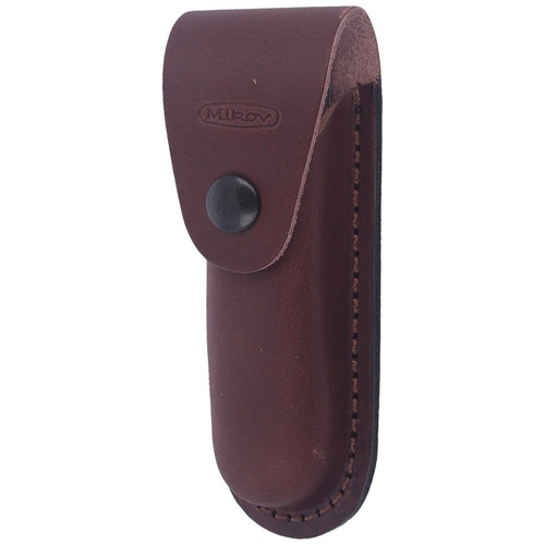 Mikov s.r.o. - Hunting Knife Mikov Fixir Imit. Dear Stag - 4 Blades - Leather Holster - Brown - 232-XH-4 KP