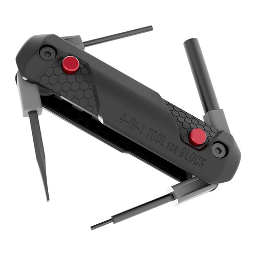 Real Avid - 4-in-1 Tool For Glock Pistols - Black - AVGLOCK41