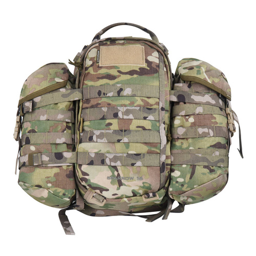 WISPORT - Sparrow 16 backpack with two side pockets - 16 + 10 l - Multicam.
