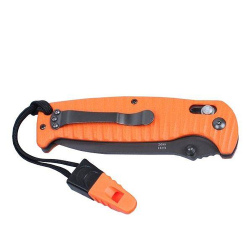 Ganzo - Folding Knife G7413P-OR-WS with Whistle - 440C - Orange - G7413P-OR-WS