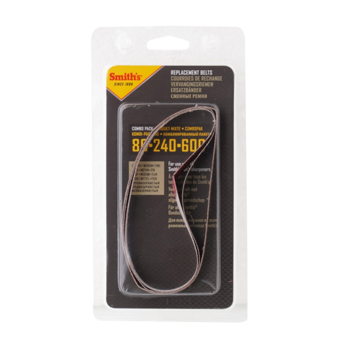 Smith's - Belts for Knife Sharpener - 80, 240, 600 Grit - 3 pcs - 51053