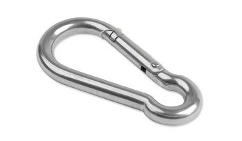 Mil-Tec - Carabiner - Stainless Steel - US Oval - 80 mm - 15924080