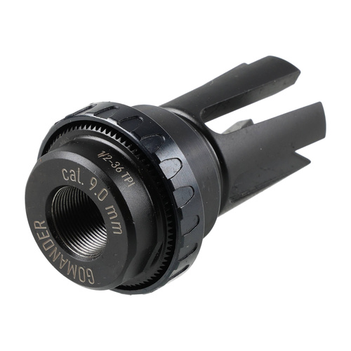 Gomander - Quadron flame compensator - 9 mm - Thread 1/2x36 TPI 9 - Black - TB0.10174_0-1