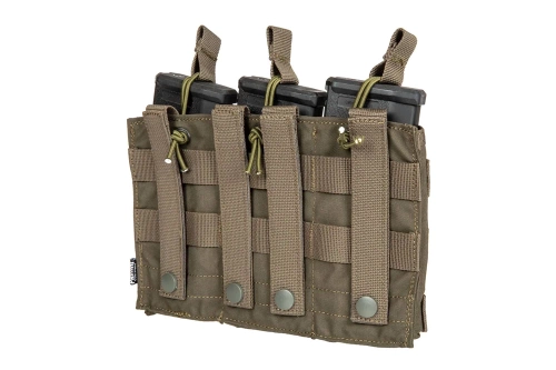 Primal Gear - Triple Magazine Pouch Open Koga - Aspen 500D - AK/AR - Olive - PRI-19-031791
