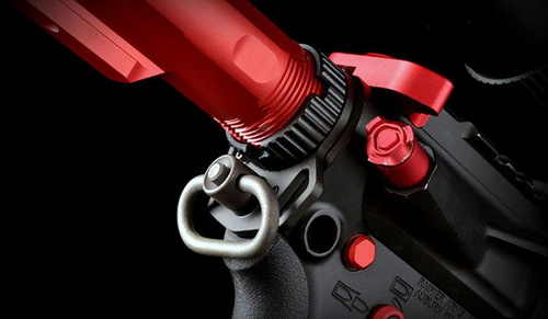 Strike Industries - Multi-Function End Plate and Anti-Rotation Castle Nut - Black - SI-AR-MFEP&ACN