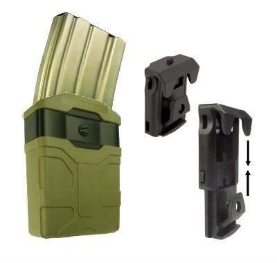 ESP - Belt mounted Swivel Plastic Holder for M16, M4 Magazine - Khaki - MH-04-AR15 KH