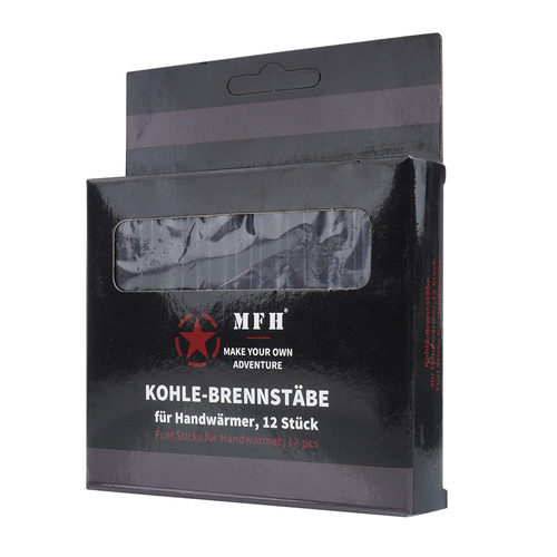 MFH - Carbon Inserts For Hand Warmer - 12 pcs - 24723