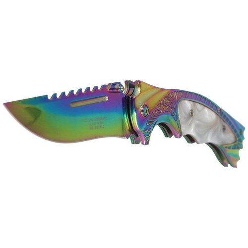 Herbertz Solingen - Knife Rainbow Clip Point Folder - 567312