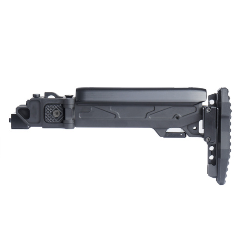 Kruk - Folding Buttstock with Adapter for AKM/AK-74 Platform - Black - CRC 5002/9033-BLK