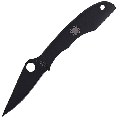 Spyderco - Knife Grasshopper - Black Blade Plain - Black - C138BKP