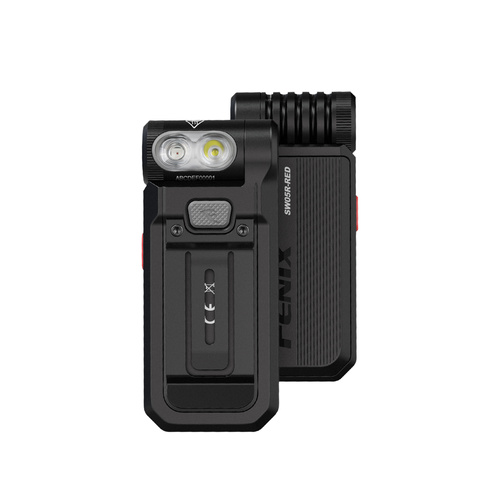 Fenix - LED Flashlight SW05R-RED with 700 mAh Battery - 150 lm - Black - SW05R-RED black