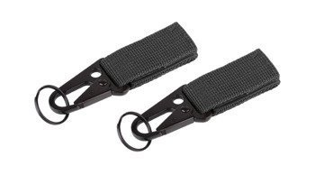 101 Inc. - MOLLE snap hook with keyring - 2 pcs - Black - JF003