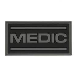 M-Tac - Medic Patch - PVC - Horizontal - Grey/Black - 51125211