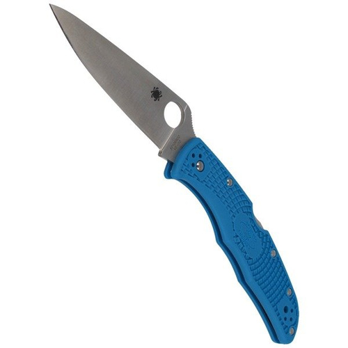 Spyderco - Endura® 4 FRN Flat Ground Blue Knife - C10FPBL