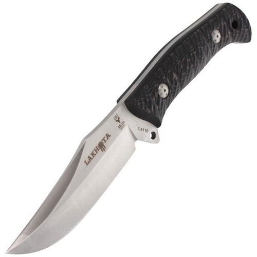 Muela - Full Tang Knife Micarta Black 120mm - LAKHOTA-12M
