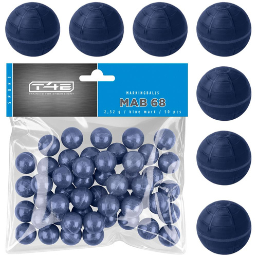 Umarex - T4E Sport MAB .68 cal. Paint Balls - 50 pcs. - Blue - 2.4598