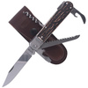 Mikov s.r.o. - Hunting Knife Mikov Fixir Imit. Dear Stag - 5 blades - Leather Holster - Brown - 232-XH-5V KP