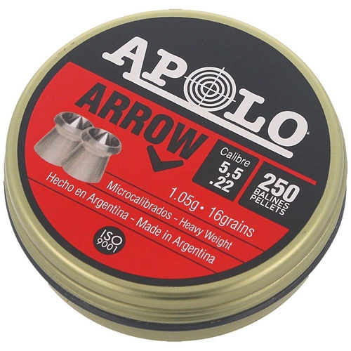 Apolo - Air Rifle Pellet Arrow Heavy - 5.5 mm - 250 rounds - E19941