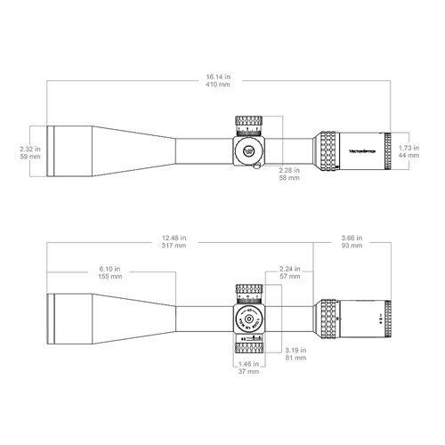 Vector Optics - Rifle Scope Sentinel-X 10-40x50 - SCOL-34