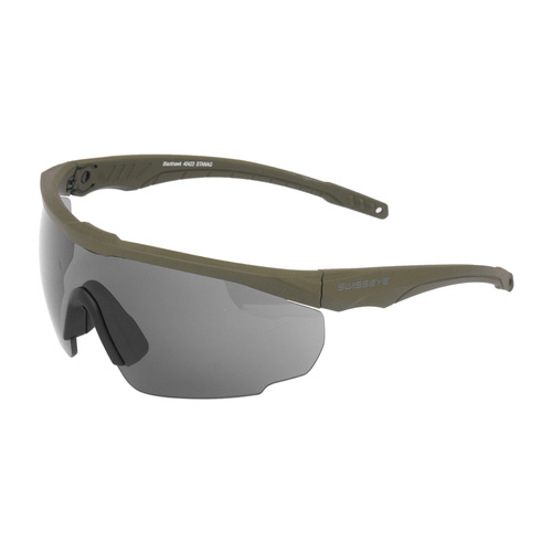 Swiss Eye - Ballistic Glasses Blackhawk with Visor Set - Rubber Green - 40423