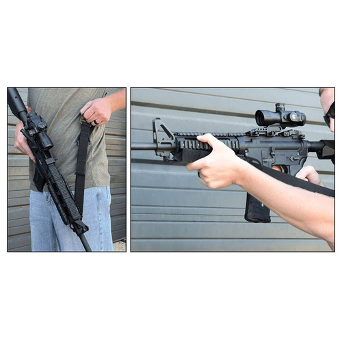 UTG - Gun Sling BOLLA QD - 1/2-Point - Black - PVC-GB508B