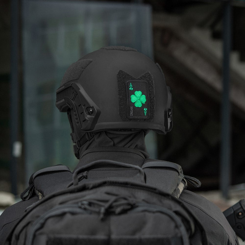 M-Tac - Lucky Card Patch - Cordura 500D - Clover - Black - 51391002