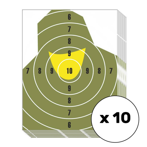 Shooting target NT 23P Mini Soldier Bust - 195 x 250 mm - 10 pcs - T07012MINI 