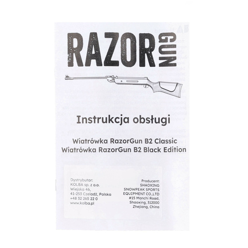 RazorGun - B2 Classic Air Gun - 5.5 mm - Wood - Brown - B2-4 5.5