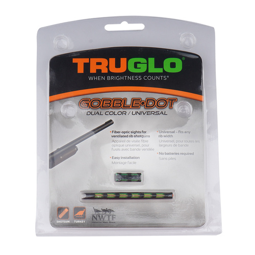 TruGlo - Gobble Dot Universal Shotgun Fiber Optic Sights - Dual Color - TG94D