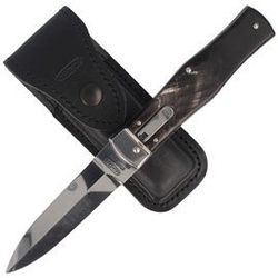 Mikov - Automatic spring knife Predator Buffalo Horn - 241-NR-1/KP